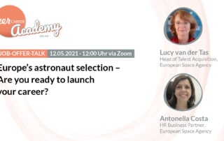 Job-Offer-Talk: Europe's astronaut selection - Are you ready to launch your career?