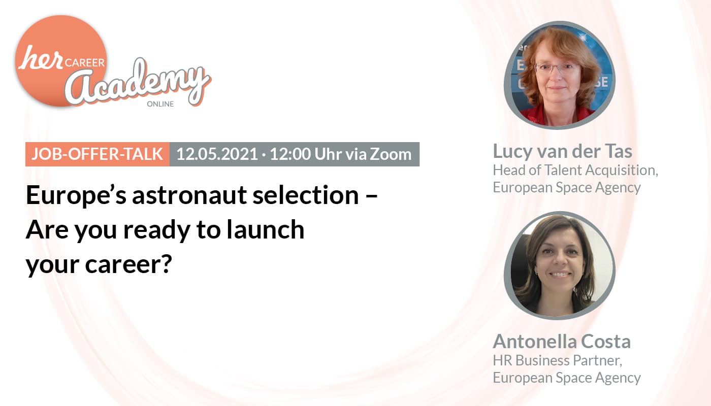 Job-Offer-Talk: Europe's astronaut selection - Are you ready to launch your career?