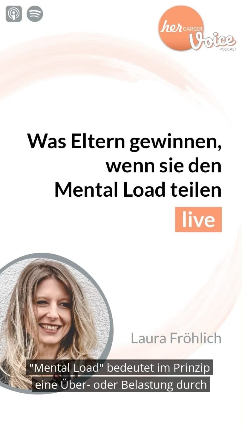 Hab ich auch an alles gedacht?
Der „Mental Load“ ist der treueste Begleiter im Alltag vieler Frauen und aller Mütter: Einkauf nicht vergessen! An den Kita-Ausflug denken! Den Kindergeburtstag planen! Weihnachtskarten schreiben! Mit jedem Kind wächst das Pensum – und zugleich die Erschöpfung, denn die mentale Last findet selten ein Ende, ist oft ungesehen und immer unbezahlt.
Laura Fröhlich ist Journalistin, Referentin und Expertin für Mental Load und ist selbst Mutter von drei Kindern. Im Gespräch mit Susanne Klingner erklärt sie, wie es zu dieser Ungleichheit kommt und was wir dagegen tun können.
🎙 Das Authors-MeetUp wurde auf der #hercareer-Expo aufgezeichnet und ist ab sofort als herCAREER Voice #Podcast nachzuhören.
🎧 Jetzt reinhören und Kanal abonnieren! (Link in BIO) 🎧
Spotify: https://open.spotify.com/show/0HoKeWZliIDYkCuLzwnqu1
Apple Podcast: https://podcasts.apple.com/de/podcast/hercareer-voice-podcast/id1410086306
#herCAREER #machenistwiewollennurkrasser #genderequality #podcasting #gleichechancen #netzwerken #womeninspiringwomen #gleichberechtigung #rolemodels #confidence #equality #carearbeit #pflege #mentalhealth #mentalload #vereinbarkeit #eltern #arbeitsteilung @mentalload_expertin #familie #family #familieundberuf #vereinbarkeit #vereinbarkeitfamilieundberuf #haushalt #dasbisschenhaushalt #dasbisschenhaushaltmachtsichvonallein