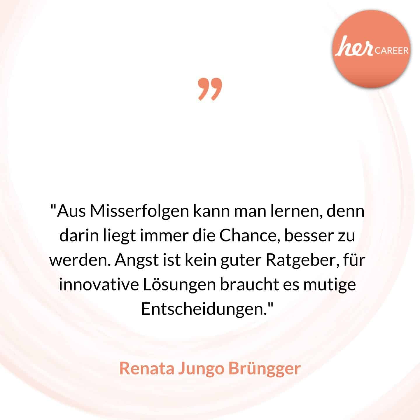 "Aus Misserfolgen kann man lernen, denn darin liegt immer die Chance, besser zu werden. Angst ist kein guter Ratgeber, für innovative Lösungen braucht es mutige Entscheidungen." - Renata Jungo Brüngger 🚘
Die #Juristin Renata Jungo Brüngger ist das zweite weibliche #Vorstandsmitglied in der Geschichte der @mercedesbenz Group AG. Renata ist davon überzeugt, dass man #Mut zum Scheitern braucht um innovativ zu sein!
#herCAREER #machenistwiewollennurkrasser #genderequality #wirtschaft #womeninpower
