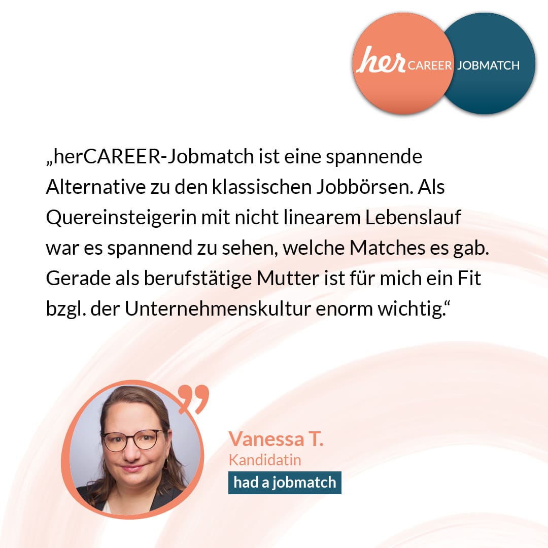 Du möchtest aufgrund Deiner #Skills wahrgenommen werden? Cultural fit eines Unternehmens ist Dir wichtig? Du strebst eine #Führungspositon, den #Berufseinstieg oder #Quereinstieg an - und die #Jobbörsen machen Dich wahnsinnig?
✔️ Das herCAREER-Jobmatch kann Dich bei Deiner Suche unterstützen und macht Dich auf spannende Job-Chancen aufmerksam. Der preisgekrönte Matching-Algorithmus matcht Dich aufgrund Deiner Angaben mit potentiellen Arbeitgeber:innen!
❇️ Jetzt Profil anlegen und auf geeignete Stellen matchen lassen - unter hercareer-jobmatch.com! Den Link findest Du in unserer Bio.
#herCAREER #MachenIstWieWollenNurKrasse #GenderEquality #Careers #Jobs #Jobsuche #FemaleCareer #Jobsearch