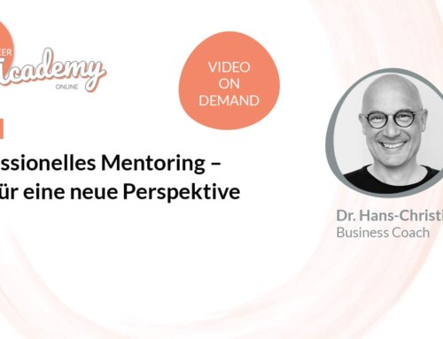 Professionelles Mentoring – Zeit für eine neue Perspektive